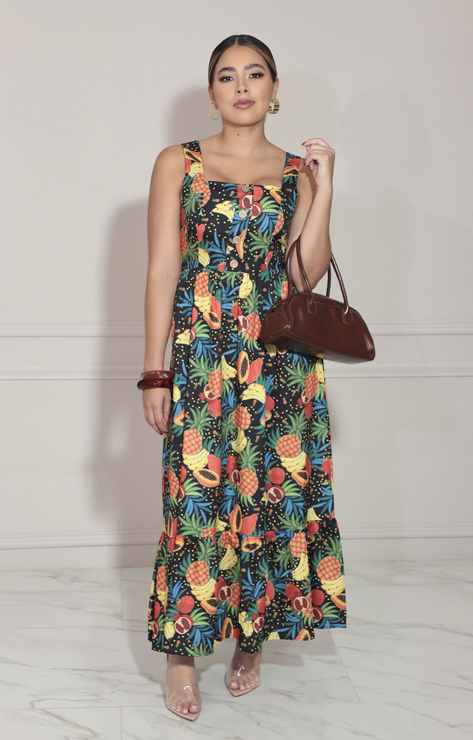 Vestido tropical negro - VESTIDO Boutiquemirel 