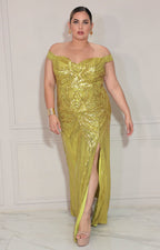 Vestido verde de gala - VESTIDO XL Boutiquemirel 