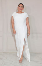 Vestido blanco con lentejuela - VESTIDO XL Boutiquemirel 
