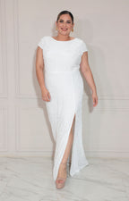 Vestido blanco con lentejuela - VESTIDO XL Boutiquemirel 