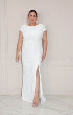 Vestido blanco con lentejuela - VESTIDO XL Boutiquemirel 