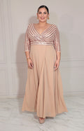 Vestido beige de gala - VESTIDO XL Boutiquemirel 