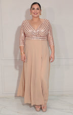 Vestido beige de gala - VESTIDO XL Boutiquemirel 