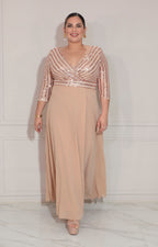 Vestido beige de gala - VESTIDO XL Boutiquemirel 