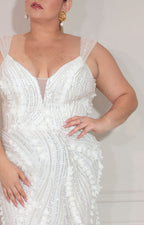 Vestido blanco de gala - VESTIDO XL Boutiquemirel 