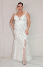 Vestido blanco de gala - VESTIDO XL Boutiquemirel 