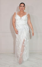 Vestido blanco de gala - VESTIDO XL Boutiquemirel 