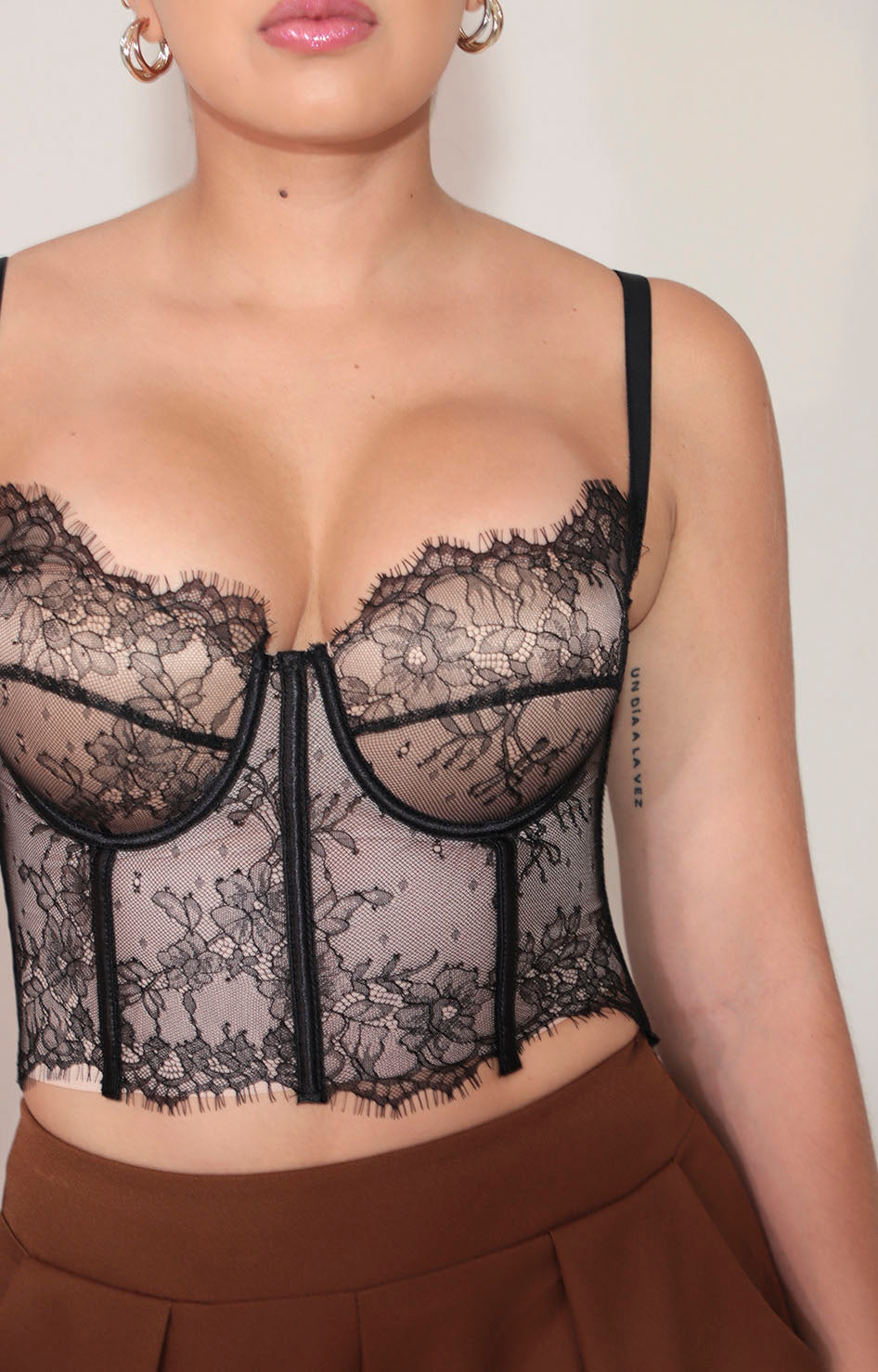 Bustier negro en encaje - BLUSA Boutiquemirel 