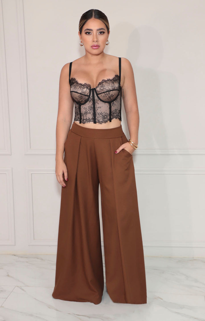 Bustier negro en encaje - BLUSA Boutiquemirel 