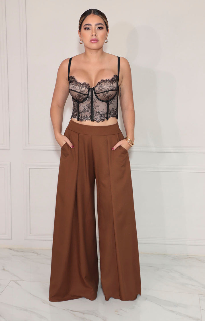 Bustier negro en encaje - BLUSA Boutiquemirel 