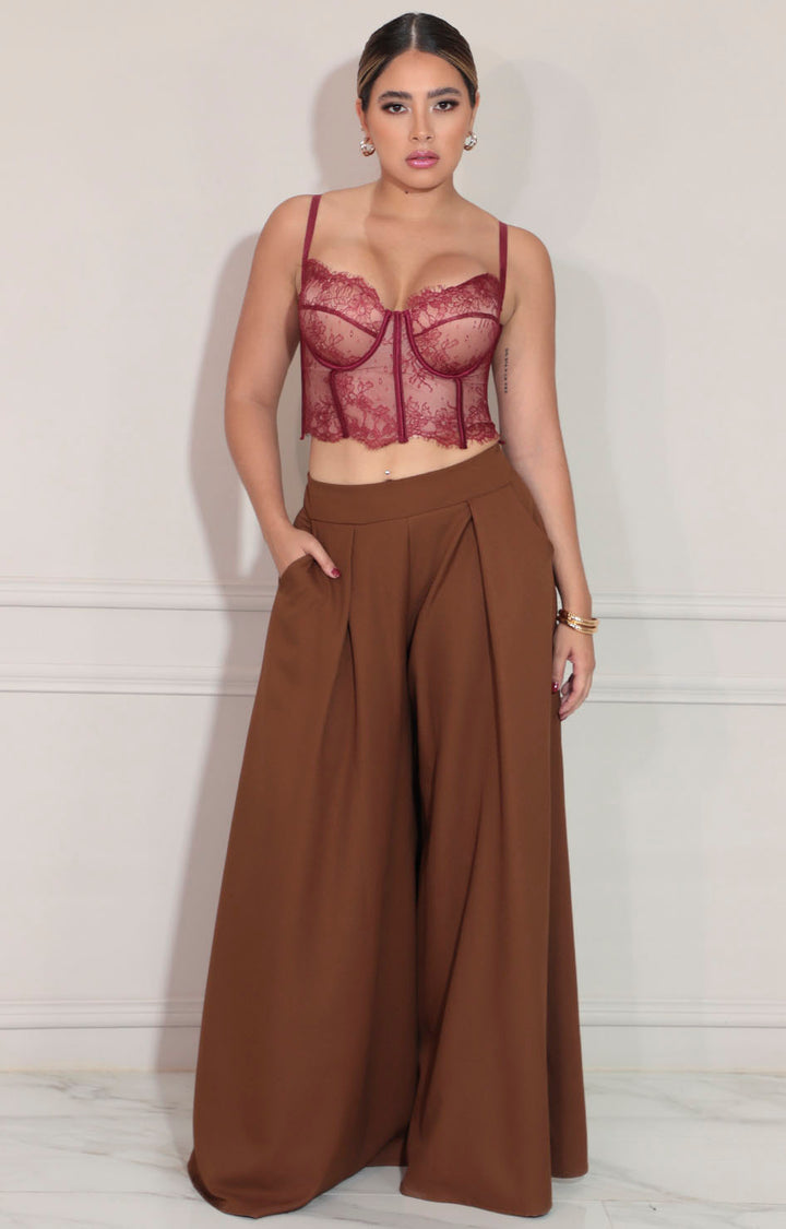 Bustier magenta de encaje - BLUSA Boutiquemirel 