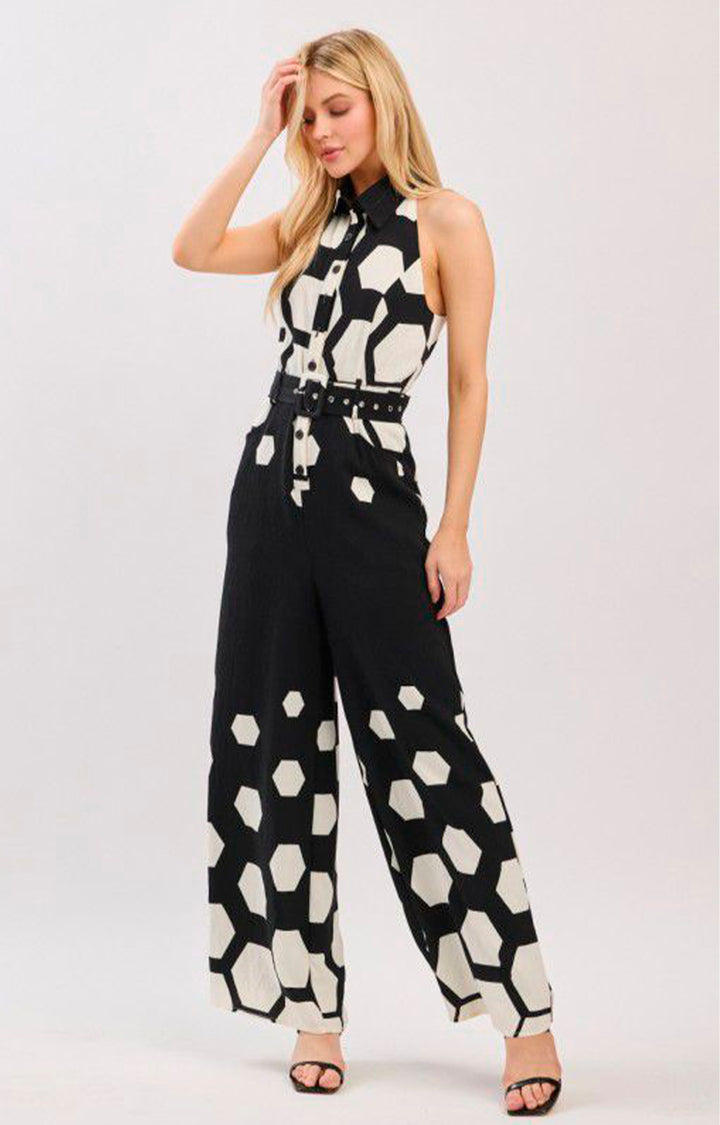 Palazzzo negro estampado - PALAZZO Boutiquemirel 