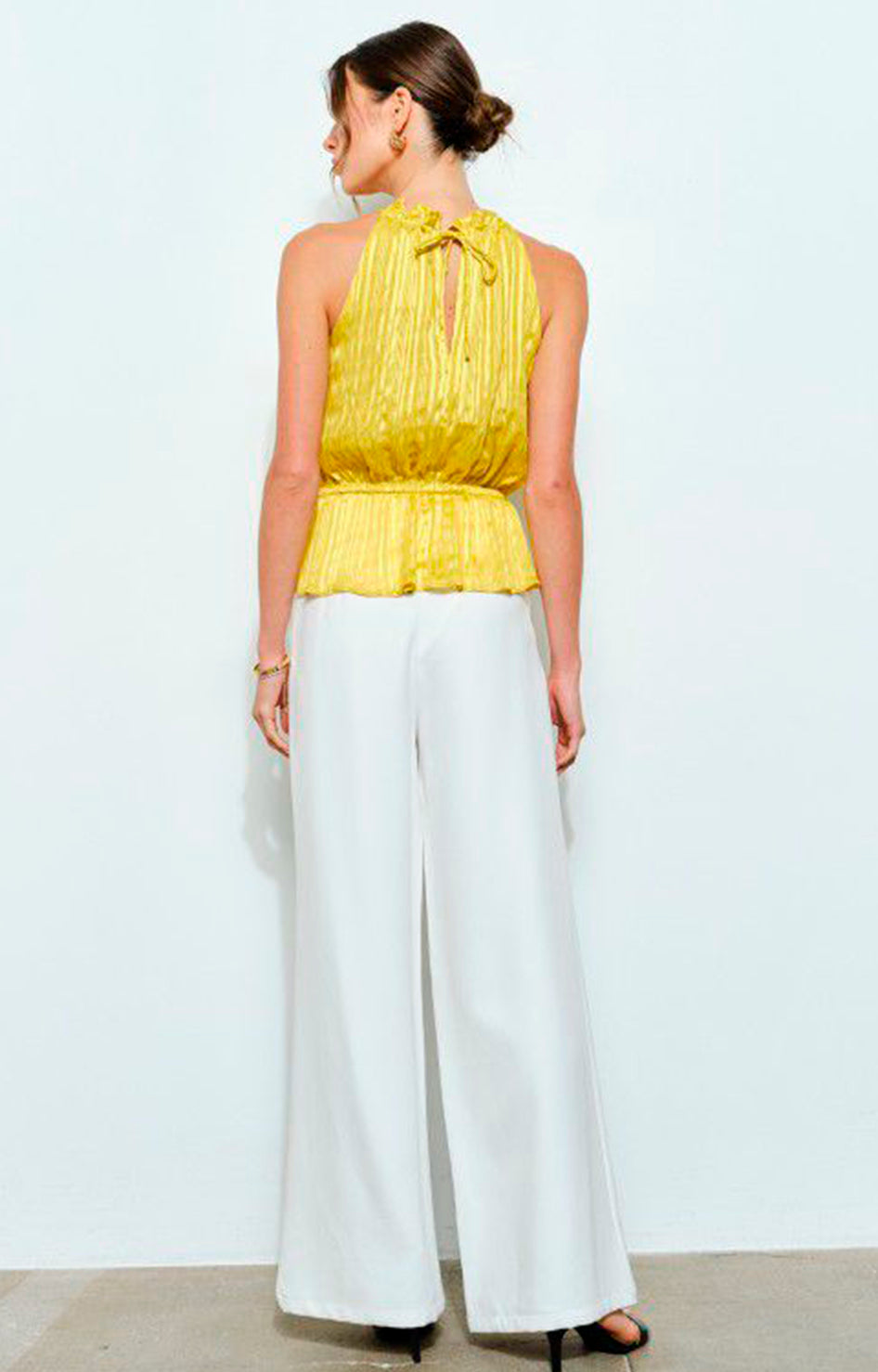 Blusa amarilla halter - BLUSA Boutiquemirel 