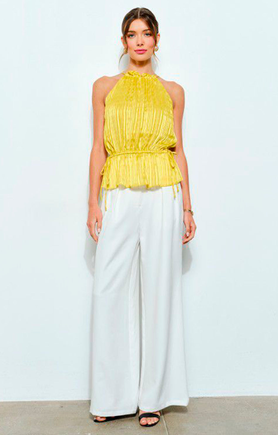 Blusa amarilla halter - BLUSA Boutiquemirel 