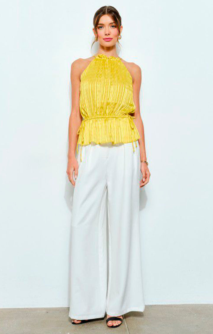 Blusa amarilla halter - BLUSA Boutiquemirel 