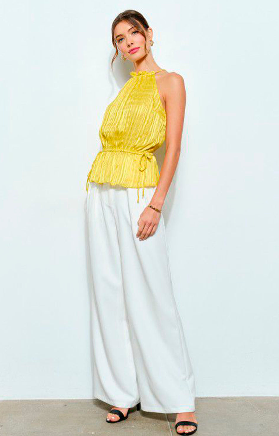 Blusa amarilla halter - BLUSA Boutiquemirel 