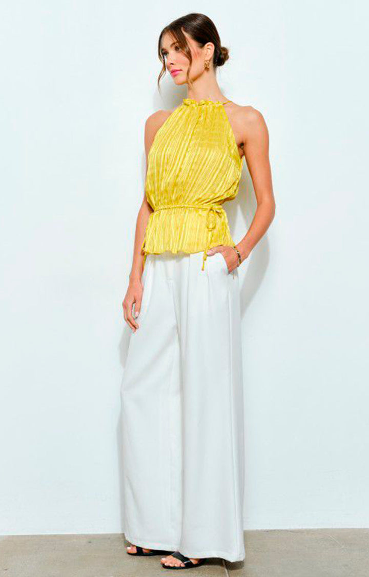 Blusa amarilla halter - BLUSA Boutiquemirel 