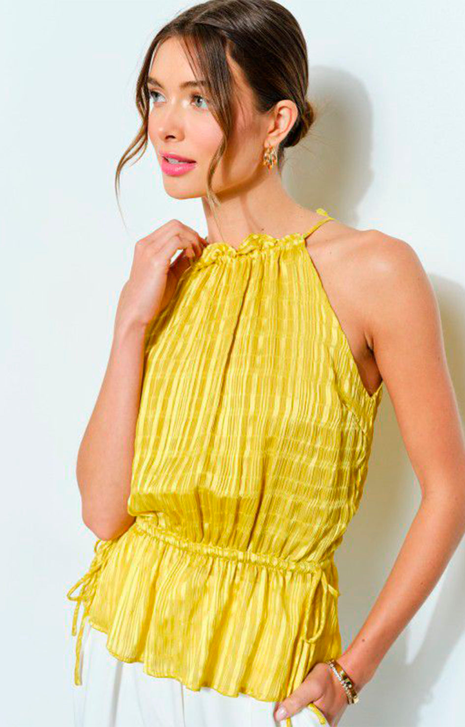 Blusa amarilla halter - BLUSA Boutiquemirel 