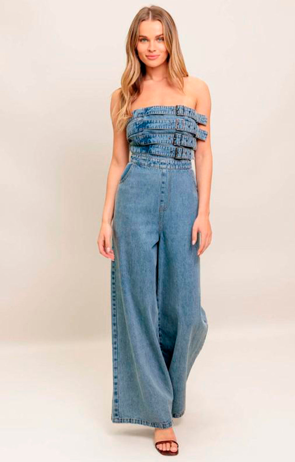 Palazzo denim straple - PALAZZO Boutiquemirel 