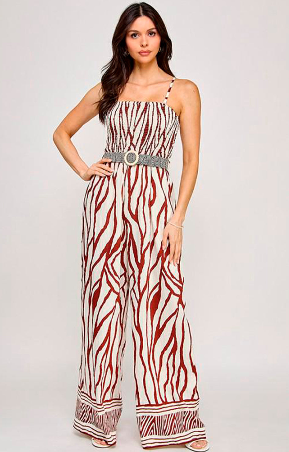 Palazzo blanco estampado en cafe - PALAZZO Boutiquemirel 