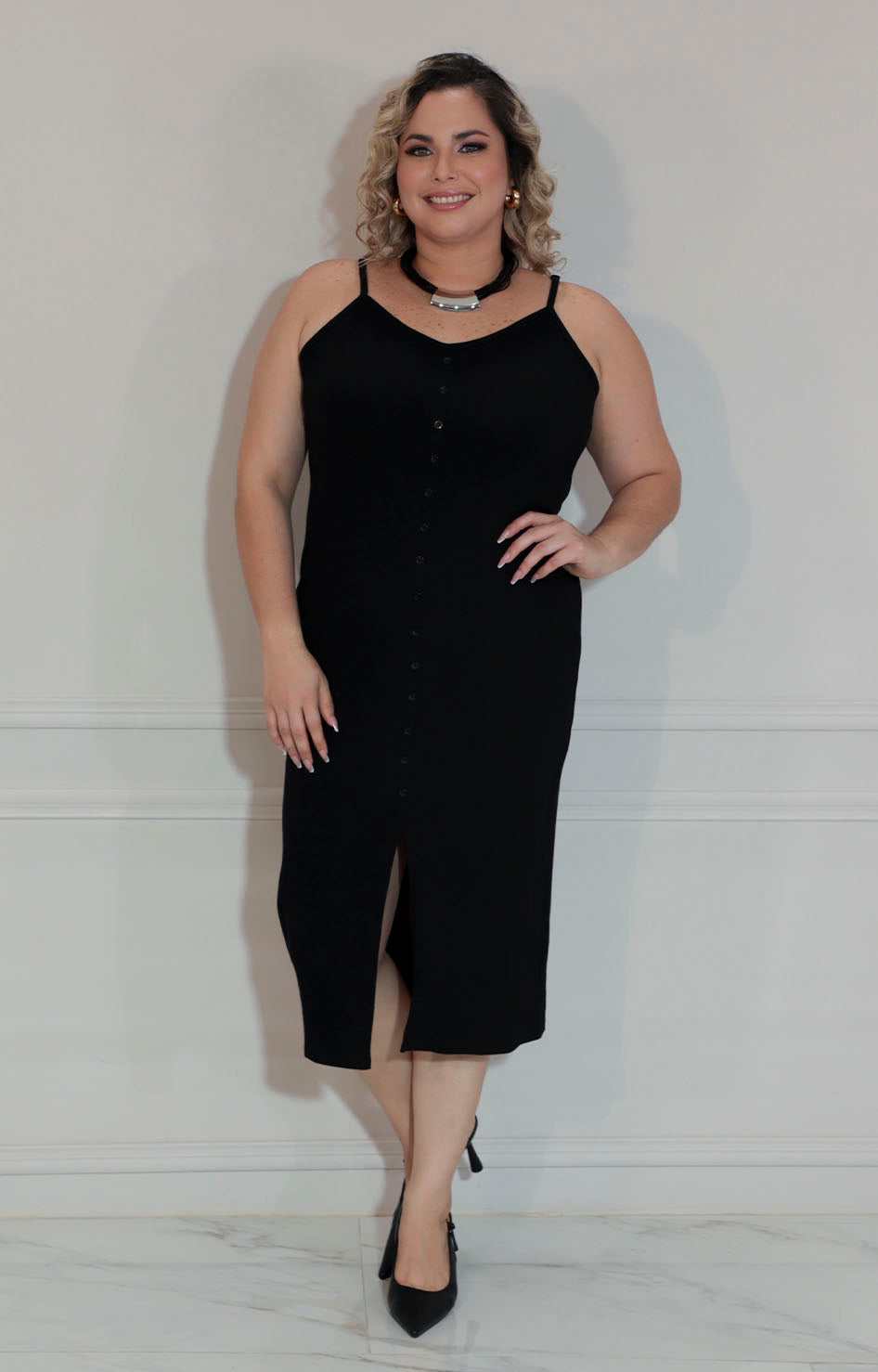 Vestido negro tirantes - VESTIDO XL Boutiquemirel 