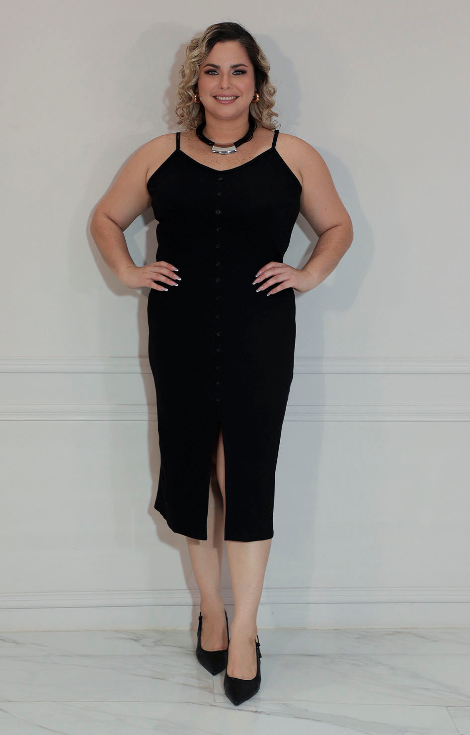 Vestido negro tirantes - VESTIDO XL Boutiquemirel 