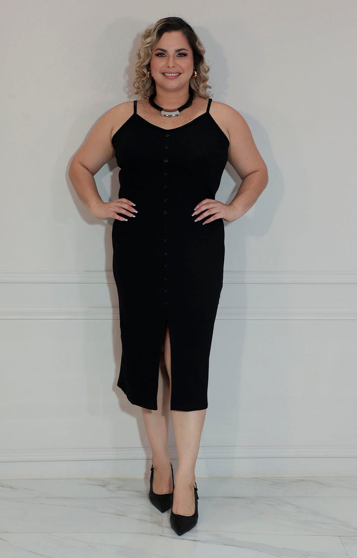 Vestido negro tirantes - VESTIDO XL Boutiquemirel 
