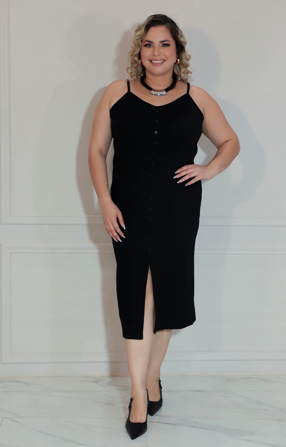 Vestido negro tirantes - VESTIDO XL Boutiquemirel 