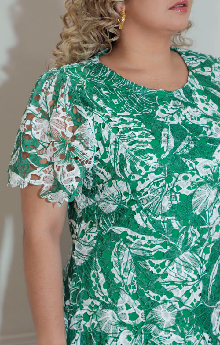 Vestido verde de guipiur - VESTIDO XL Boutiquemirel 