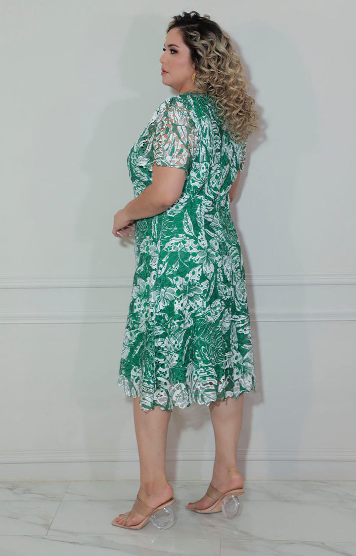 Vestido verde de guipiur - VESTIDO XL Boutiquemirel 