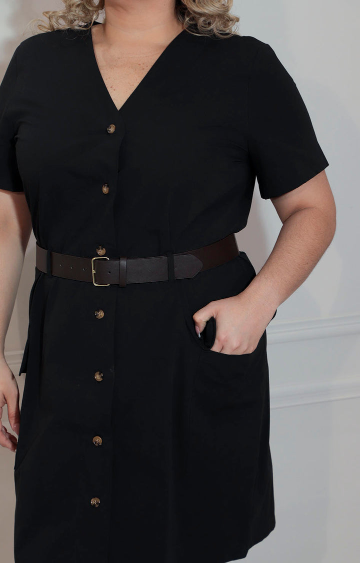 Vestido negro popelina - VESTIDO XL Boutiquemirel 