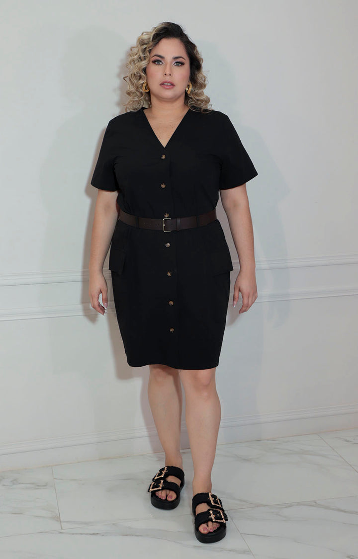 Vestido negro popelina - VESTIDO XL Boutiquemirel 