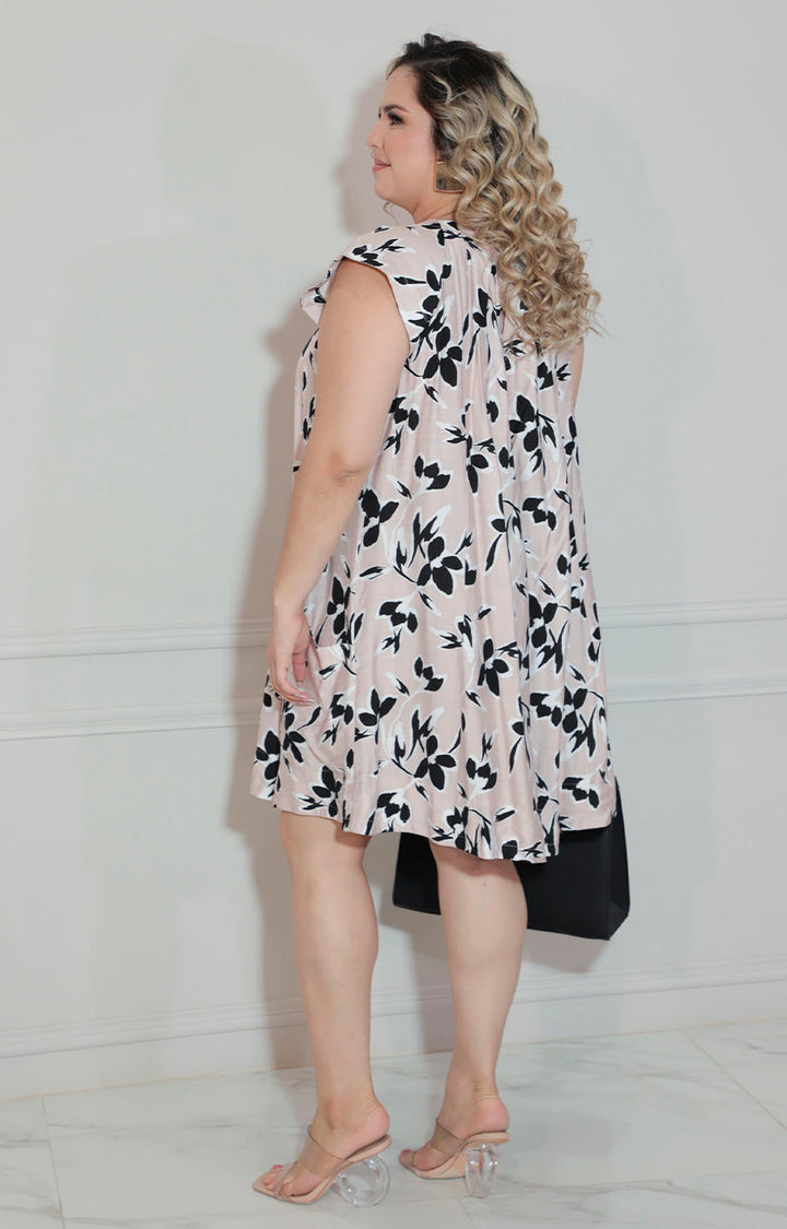 Vestido rosa estampado - VESTIDO XL Boutiquemirel 