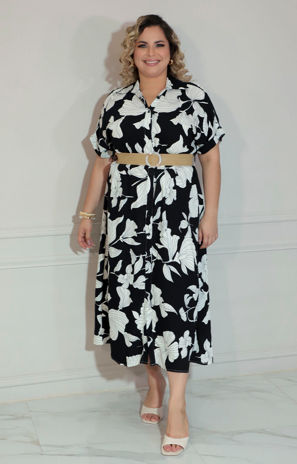 Vestido azul estampado - VESTIDO XL Boutiquemirel 