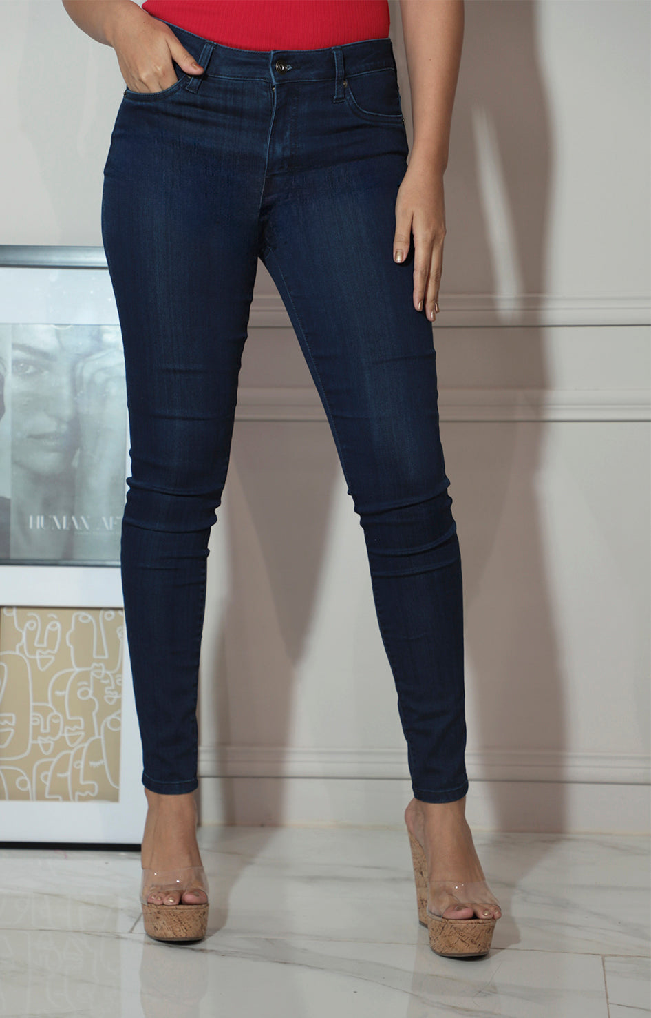 Pantalon de mezclilla obscuro - PANTALON Boutiquemirel 