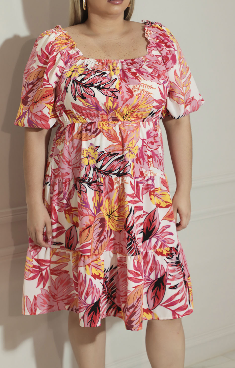 Vestido corto estampado - VESTIDO CORTO CURVY Boutiquemirel 