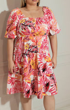 Vestido corto estampado - VESTIDO CORTO CURVY Boutiquemirel 