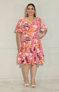 Vestido corto estampado - VESTIDO CORTO CURVY Boutiquemirel 