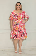 Vestido corto estampado - VESTIDO CORTO CURVY Boutiquemirel 