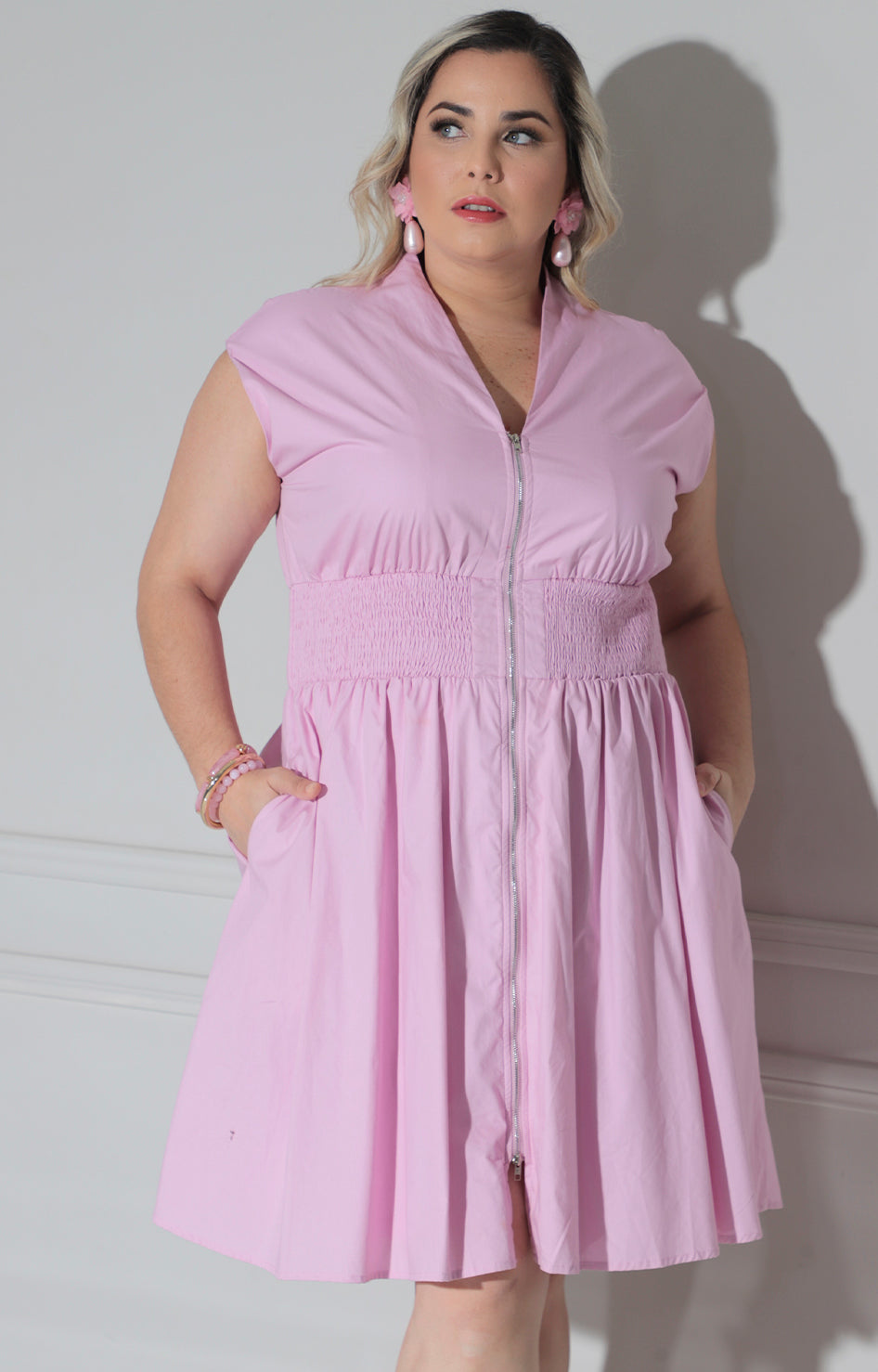 Vestido rosa con cierre - VESTIDO XL Boutiquemirel 