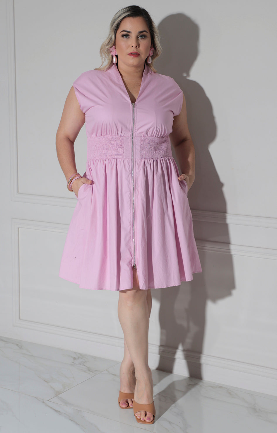 Vestido rosa con cierre - VESTIDO XL Boutiquemirel 