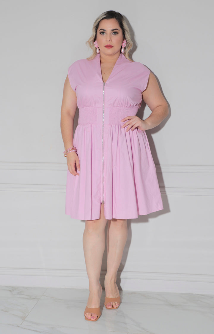 Vestido rosa con cierre - VESTIDO XL Boutiquemirel 