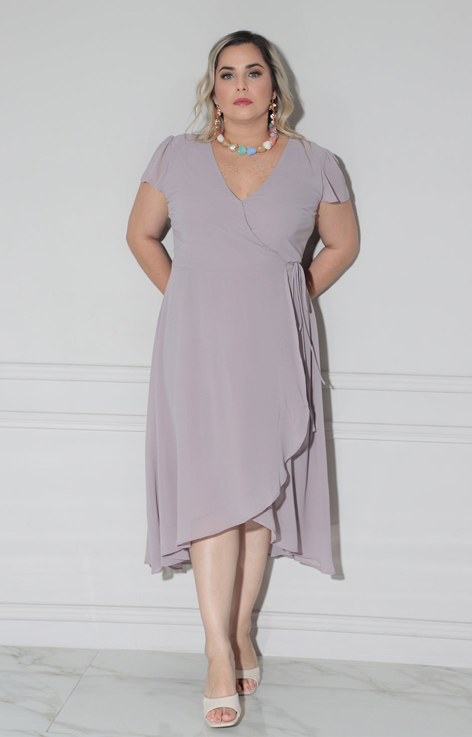 Vestido palo de rosa - VESTIDO CORTO CURVY Boutiquemirel 