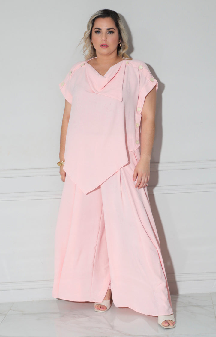 Blusa rosa pastel - BLUSA CURVY Boutiquemirel 