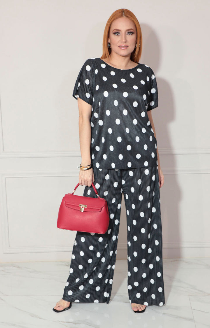 Conjunto negro polka-dots - CONJUNTO Boutiquemirel 