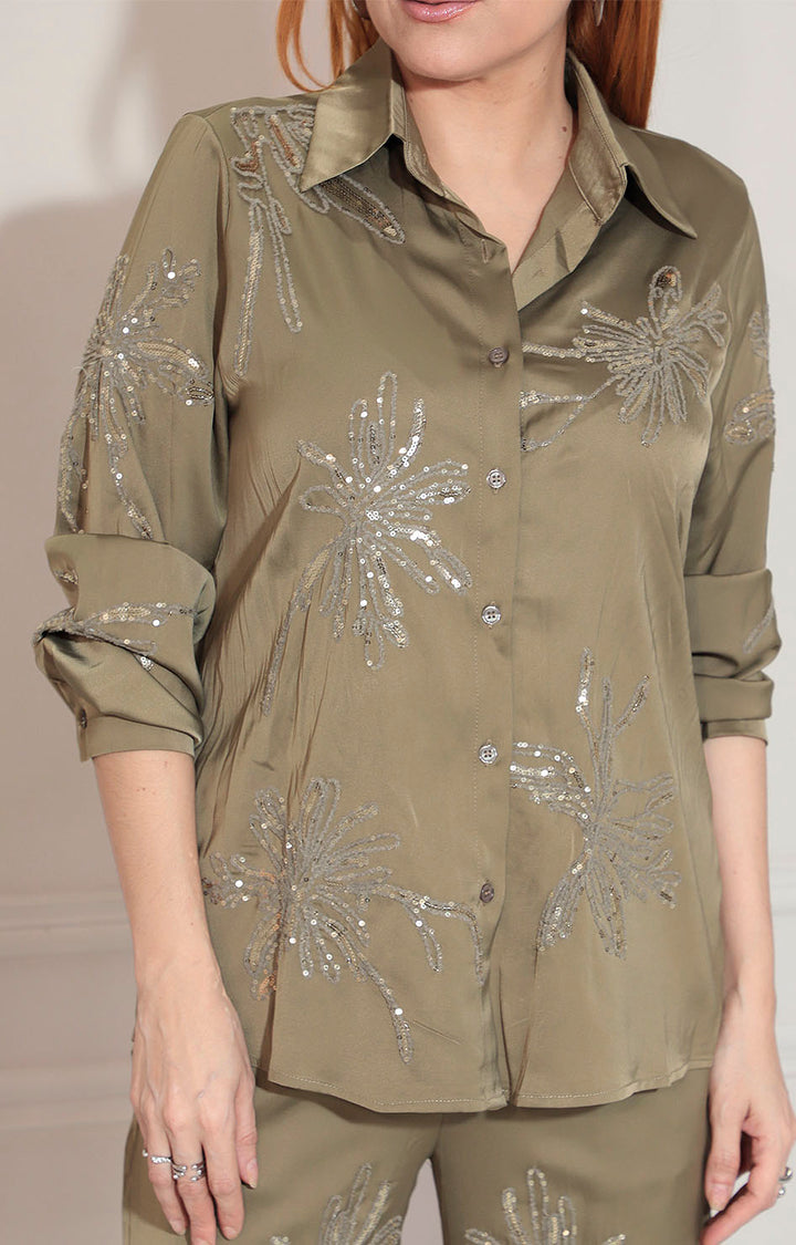 Conjunto verde bordado - CONJUNTO Boutiquemirel 