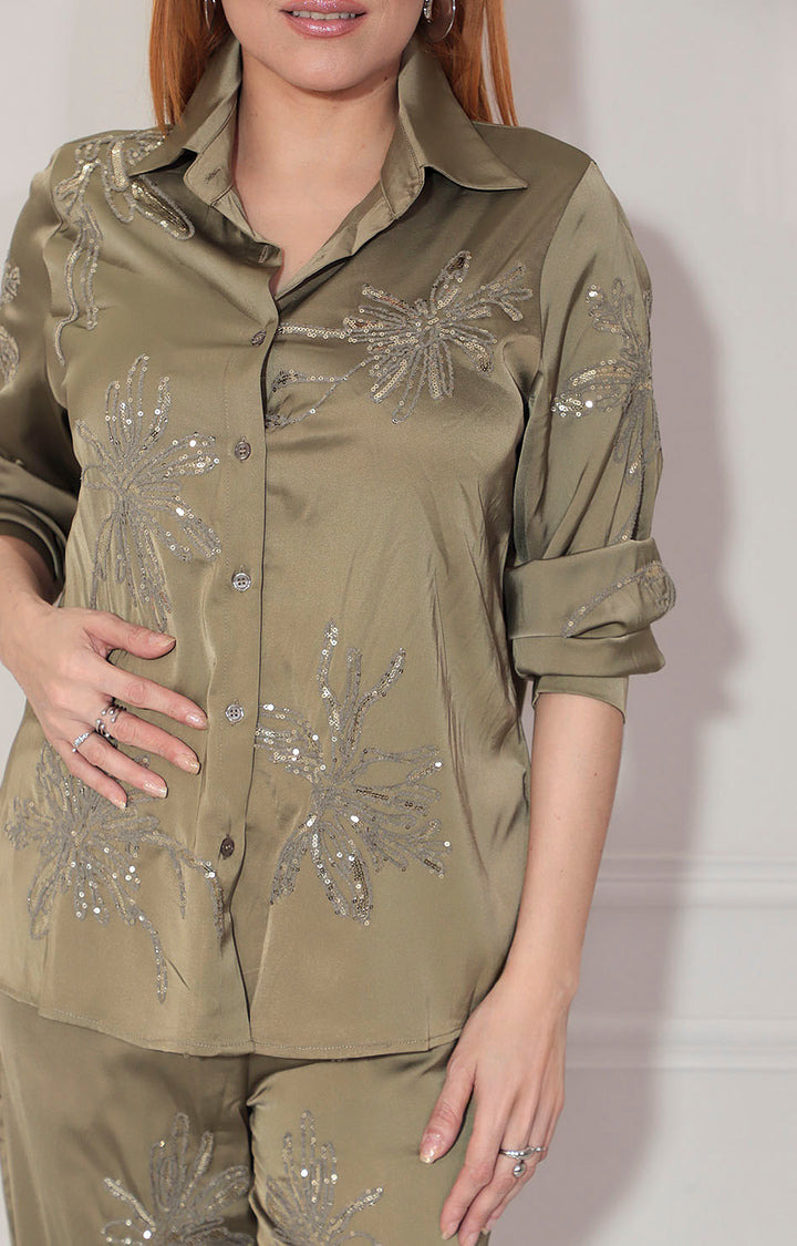 Conjunto verde bordado - CONJUNTO Boutiquemirel 