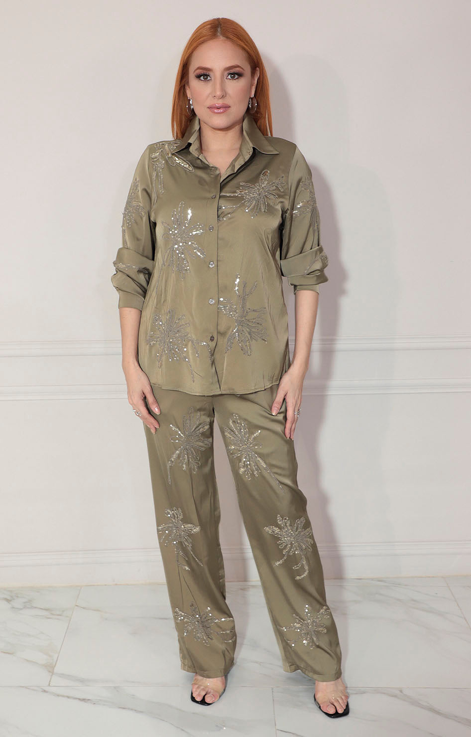 Conjunto verde bordado - CONJUNTO Boutiquemirel 