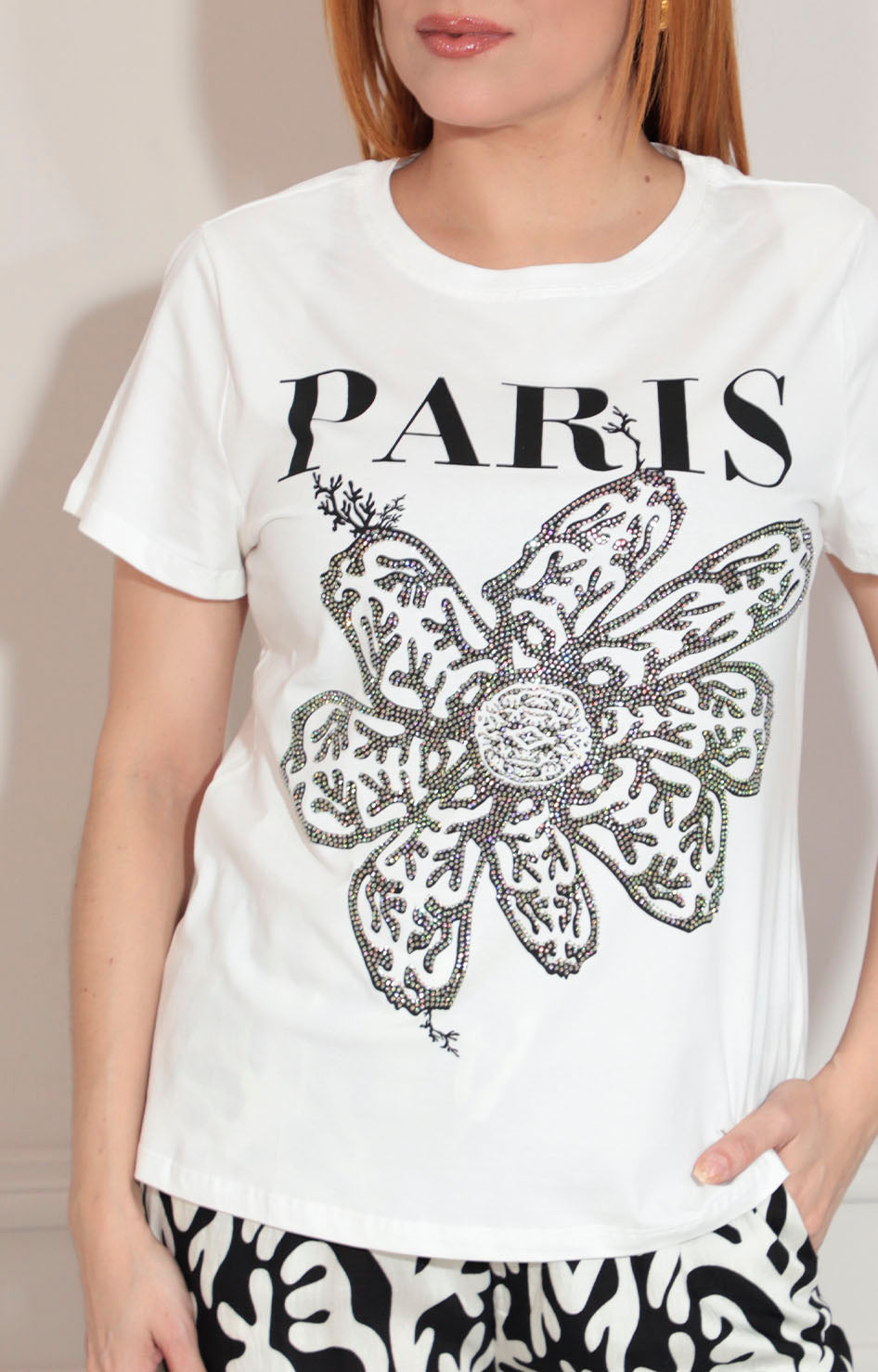 Conjunto negro estampado - CONJUNTO Boutiquemirel 