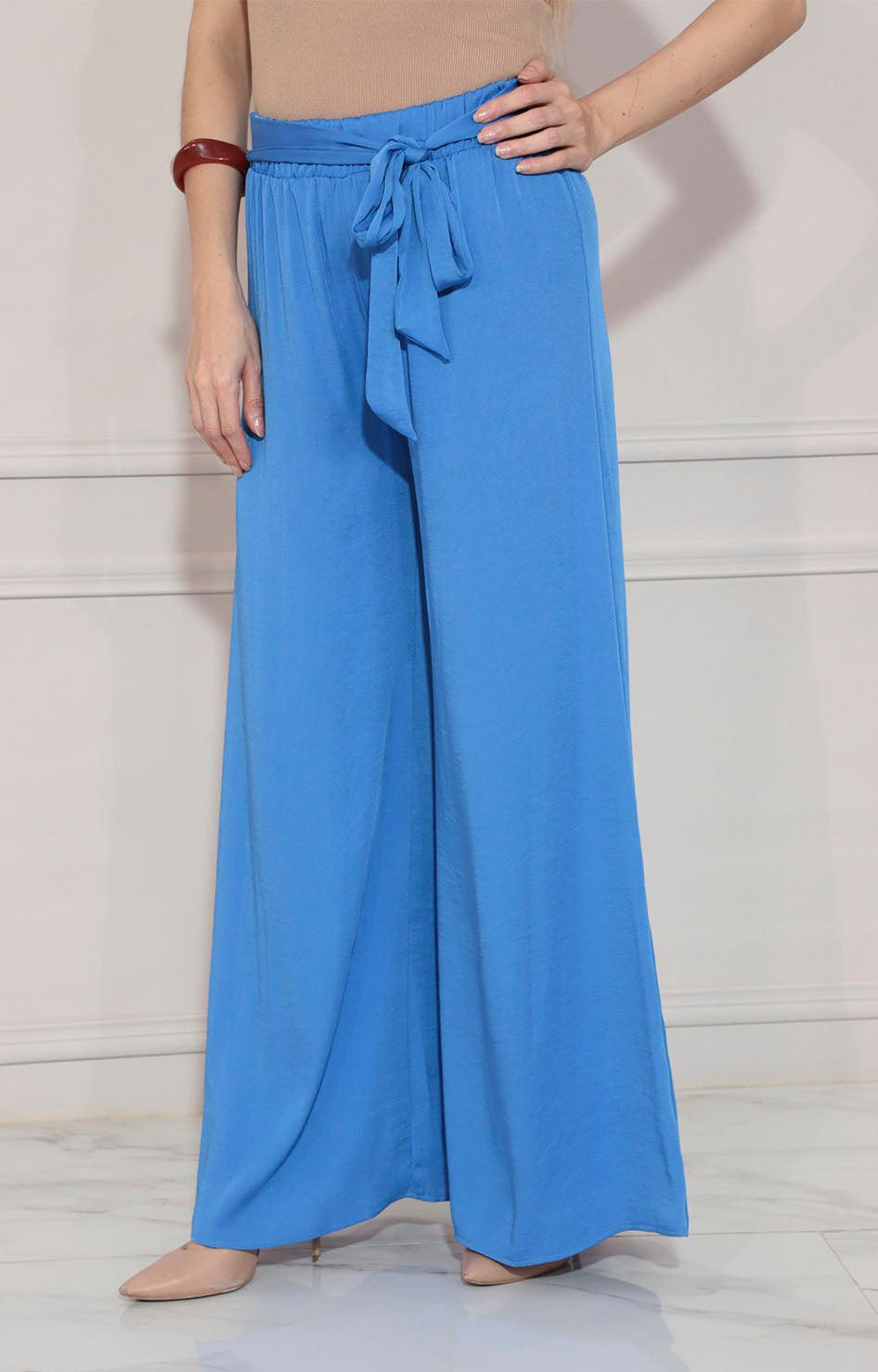 Pantalón azul con lazo - PANTALON Boutiquemirel 